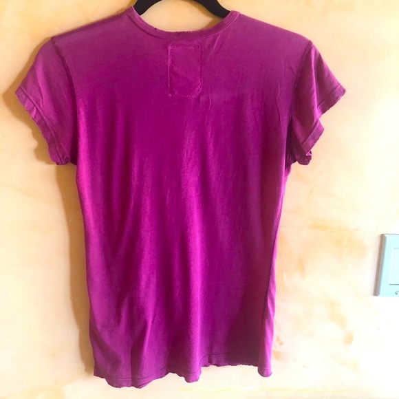 Vintage Pink with Silver Foil Emblem Morphine Generation distressed T-shirt - Picture 3 of 5